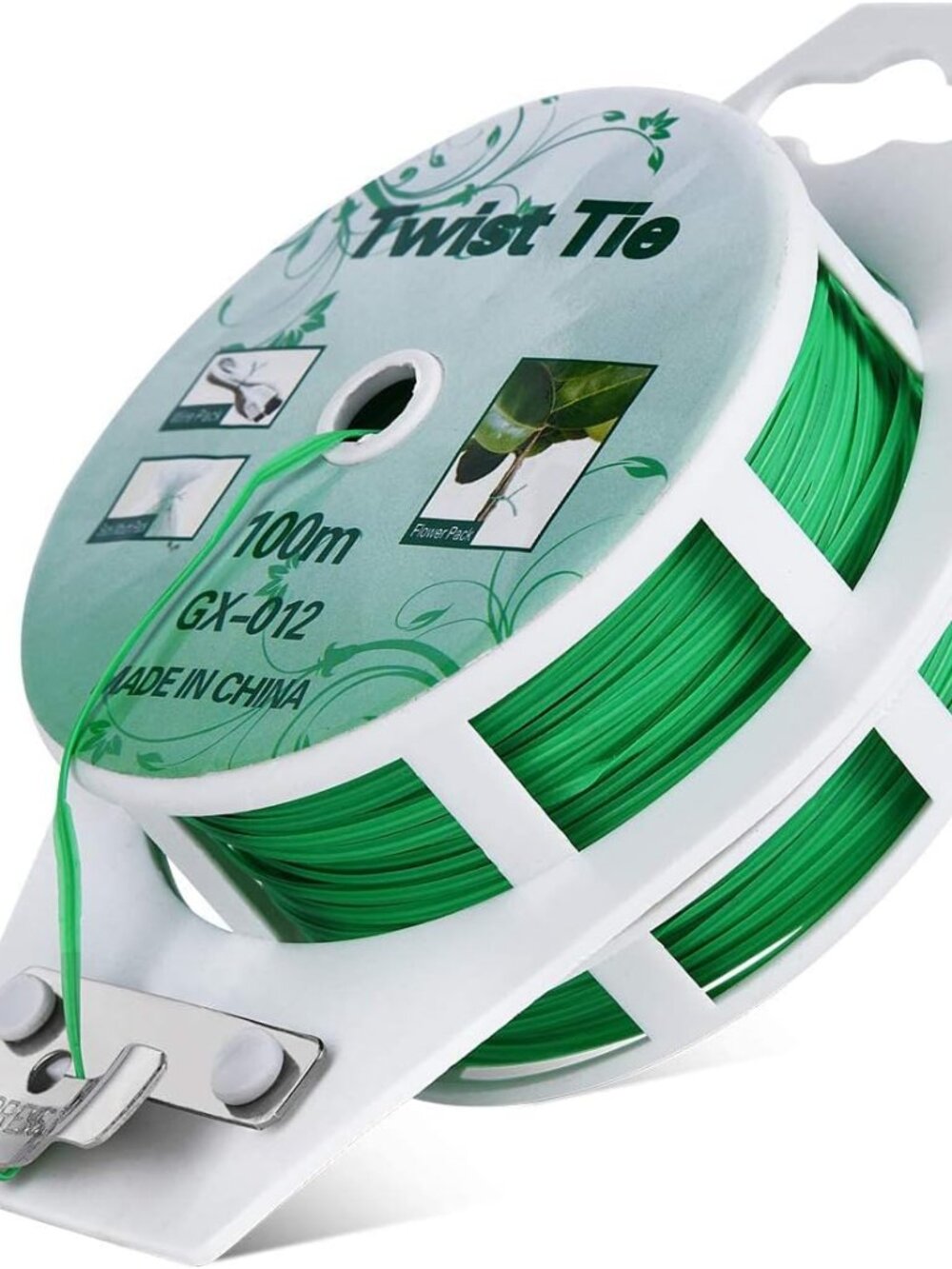 Twist Ties - All-Purpose Coated 328feet Garden Plant Ties with Trimmer Garden Tw
